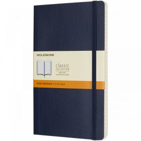 Moleskine Classic L anteckningsbok med mjukt omslag – linjerad Safir