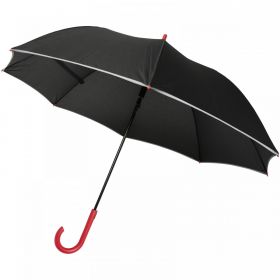 Felice 23" automatiskt, reflekterande och vindsäkert paraply Röd