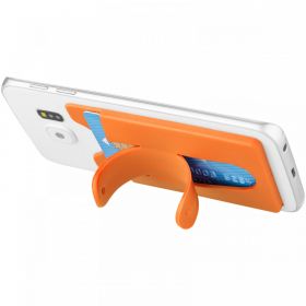 Stue telefonställ och plånbok i silikon Orange