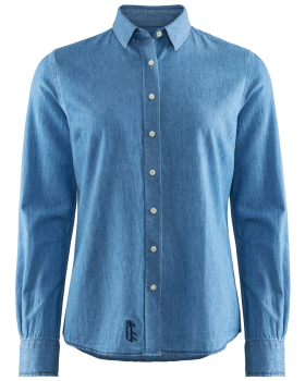 W's Dover Denim Shirt Tailored Blå