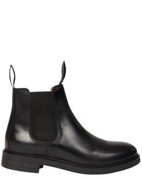 W´s Chelsea Leather Boots Svart