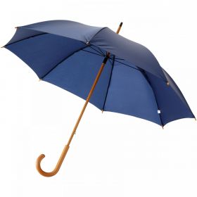 Jova 23" paraply med skaft och handtag i trä Marinblå