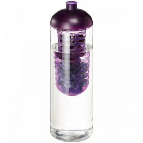 H2O Active® Vibe 850 ml sportflaska med kupollock och fruktkolv Transparent