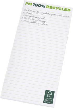 Desk-Mate® 1/3 A4-anteckningsblock med återvunnet papper Vit