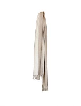 Elvang His & Her scarf Beige/white