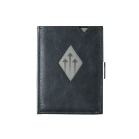 EXENTRI Multi plånbok i läder RFID-säker blue 