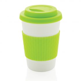 Återanvändningsbar kaffemugg 270ml ljus grön