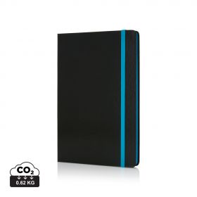 Anteckningsbok Deluxe - hårt omslag - färgade kantsidor - A5 Blå