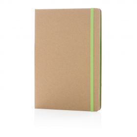 A5 återvunnen anteckningsbok ljus grön