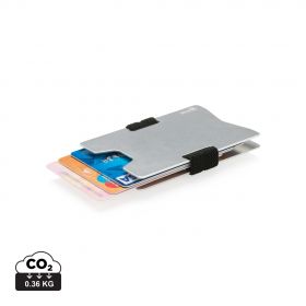 RFID anti-skimming plånbok silver, svart