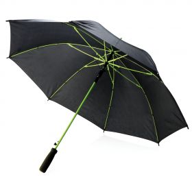 Colored 23“ stormparaply i fiberglas grön, svart