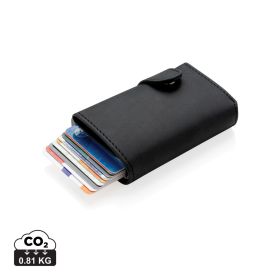 Standard aluminium RFID korthållare med PU plånbok