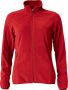 Basic Micro Fleece Jacket Ladies Röd