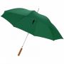 Lisa 23" automatiskt paraply med trähandtag Grön