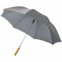 Lisa 23" automatiskt paraply med trähandtag Grå