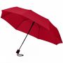 Wali 21" hopfällbart automatiskt paraply Röd
