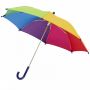 Nina 17" vindsäkert paraply för barn Regnbågsfärgad