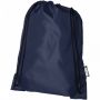 Oriole RPET ryggsäck med dragsko 5L Marinblå