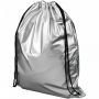 Oriole glänsande ryggsäck med dragsko 5L Silver