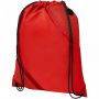 Oriole ryggsäck med dragsko och dubbel ficka 5L Röd