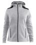 Noble hood jacket W Grey Melange/Asphalt