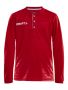 Pro Control Button Jersey LS JR Bright Red/White