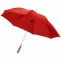 Lisa 23" automatiskt paraply med trähandtag Röd