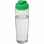 H2O Active® Tempo 700 ml sportflaska med uppfällbart lock Transparent