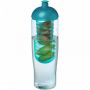 H2O Active® Tempo 700 ml sportflaska med kupollock och fruktkolv Transparent