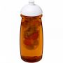 H2O Active® Pulse 600 ml sportflaska med kupollock och fruktkolv Transparent orange