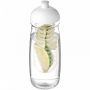 H2O Active® Pulse 600 ml sportflaska med kupollock och fruktkolv Transparent