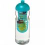 H2O Active® Base Tritan™ 650 ml sportflaska med kupollock och fruktkolv Transparent