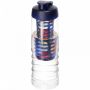 H2O Active® Treble 750 ml sportflaska med uppfällbart lock och fruktkolv Vit