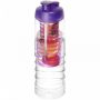 H2O Active® Treble 750 ml sportflaska med uppfällbart lock och fruktkolv Transparent