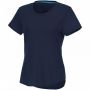 Jade kortärmad T-shirt för kvinnor med återvunnet material Marinblå