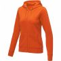 Theron hoodie med dragkedja dam Orange