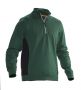 5401 Sweatshirt 1/2-zip skogsgrön/svart