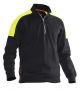 5401 Sweatshirt 1/2-zip svart/gul