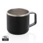 Stainless steel campingmugg Black