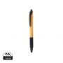 Bambu & vetestrå penna Black