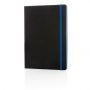 Deluxe A5 flexibel anteckningsbok med färgad kant blå