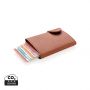 C-secure RFID korthållare & plånbok Brun